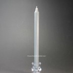 29cm Classic Column Rustic Dinner Candles - Grey